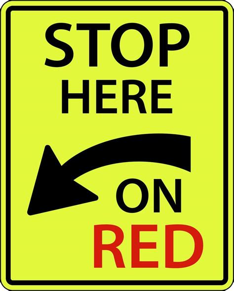 Stop Here On Red Sign On White Background 12500513 Vector Art At Vecteezy
