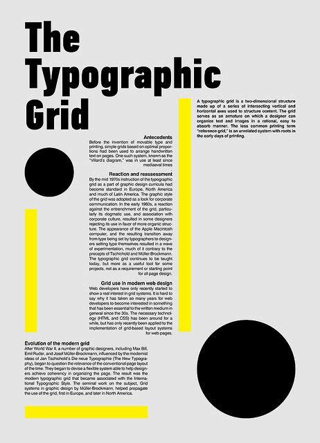 This Shows A 3 Column Grid Typography Book Layout Typography Poster