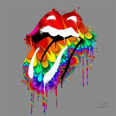 The Rolling Stones Psychedelic By Andrea Gatti