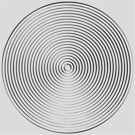 Concentric Circles Concentric Rings Abstract Radial Graphics Stock