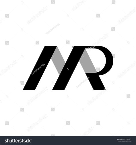 Mr Logo Monogram Vector Stock Vector Royalty Free 1072545611