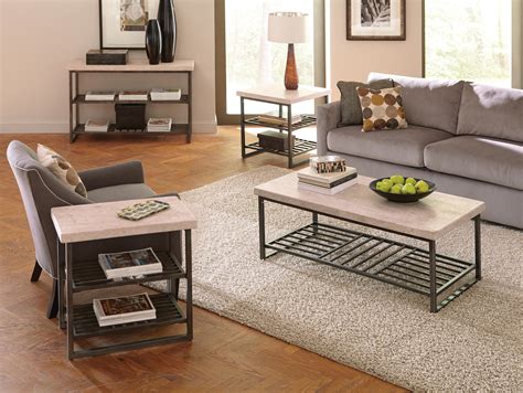 Christopher knight home 308944 rache modern round coffee table with hammered iron, silver, 26. Riverside Furniture Capri Travertine Top Coffee Table ...
