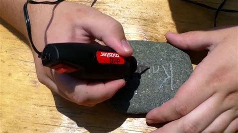 Engraving Stone With Dremel Youtube