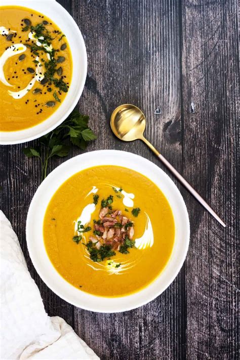Sweet Potato Apple And Carrot Soup Recipe The Classy Baker