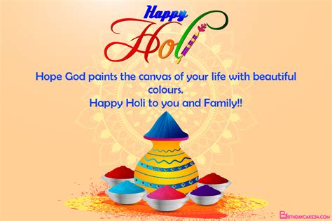 Create Free Printable Holi Festival Cards Online In 2021 Holi