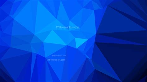 Cobalt Blue Polygonal Abstract Background Design Vector Illustration