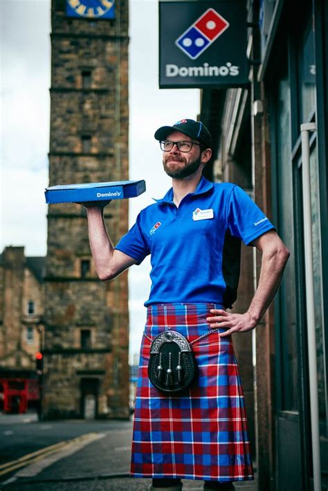 Dominos Open New Glasgow Store And Unveil New Kilt Uniform For Scottish