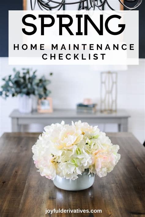 The Ultimate Spring Home Maintenance Checklist Joyful Derivatives