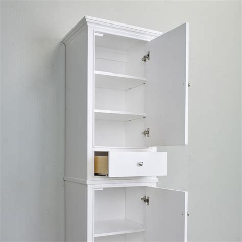 Gallery of unfinished bathroom wall cabinets. Eviva Elite Stamford 24" White Solid Wood Side/Linen ...