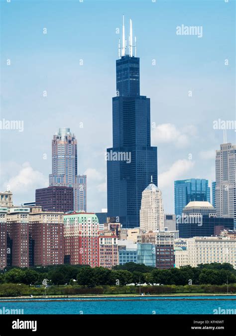 Chicago Skyline Buildings Chicago Illinois Usa Stock Photo Alamy
