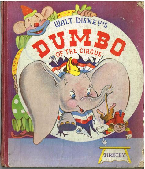 Rare1942 Walt Disneys Dumbo Of The Circus Collins Clear Type