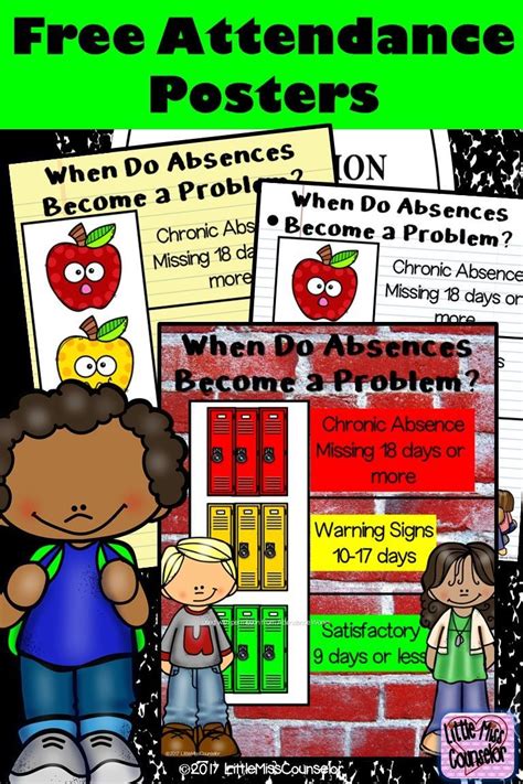 When Do Absences Become A Problem Free Attendance Posters Attendance