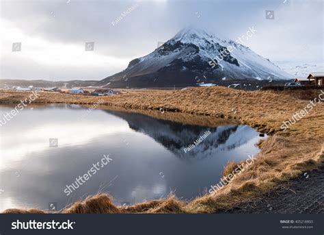 Typical Icelandic Mountain Landscape At Arnarstapi Area In Snaefellsnes