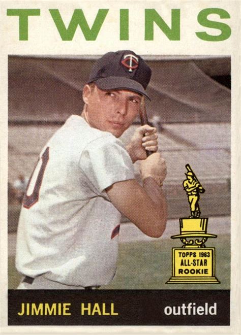 1964 Topps Jimmie Hall Baseball Cards Minnesota Twins Baseball