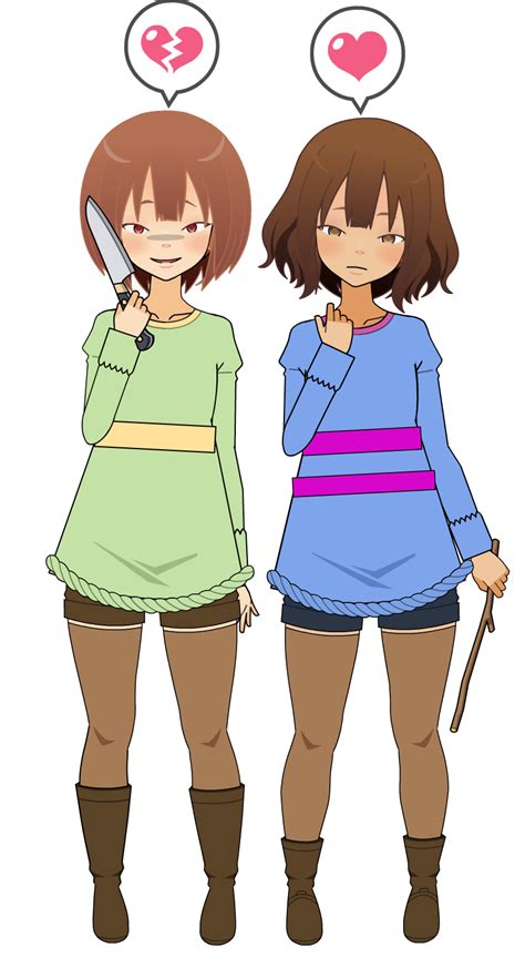 Frisk And Chara Remakeexport Code By Lovelycow152 On Deviantart