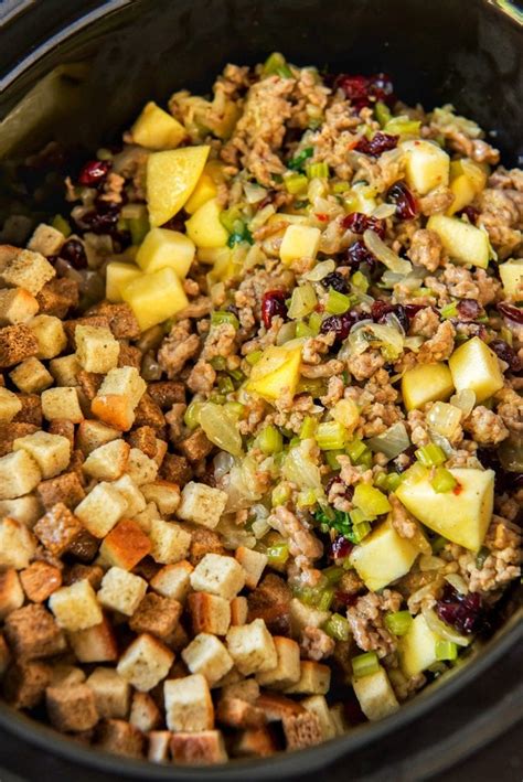 Slow Cooker Thanksgiving Stuffing Recipe No 2 Pencil