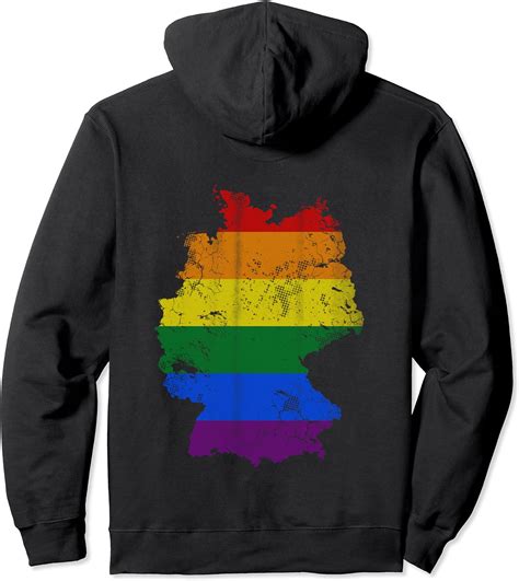 Germany Lgbtq Gay Lesbian Pride Flag German Pullover Hoodie Clothing Shoes And Jewelry