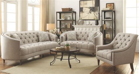 Order drive up · save with target circle™ · free shipping on $35+ Avonlea Stone Grey Living Room Set from Coaster | Coleman ...