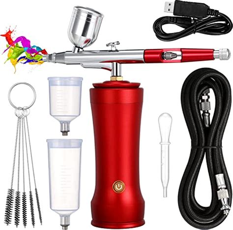 Upgraded Portable Airbrush Kit With Compressor 30psi Mini Cordless