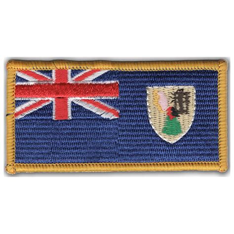 Flag Of The Turks And Caicos Islands With Border Embroidered Patch