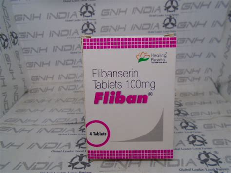 Buy Fliban 100 Mg Flibanserin 100mg By Healing Pharma India Pvt Ltd