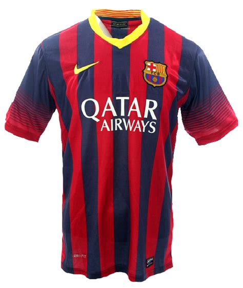 Das elastische, optimierte design passt sich deinen bewegungen an. Nike FC Barcelona Trikot 10 Messi 2013/14 Qatar Home ...