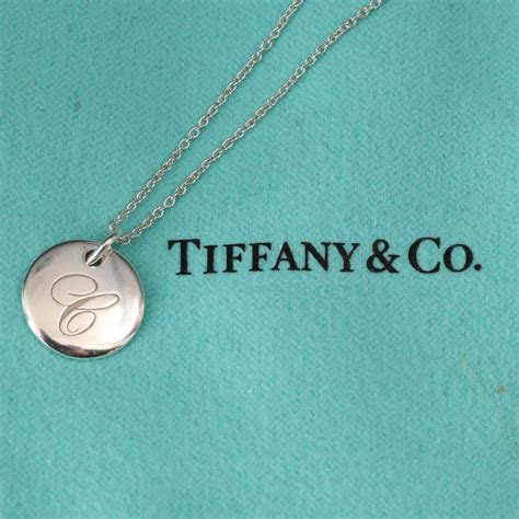 Tiffany And Co Sterling Monogram C Pendant Necklace Ebth