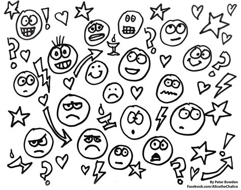 Heart Emoji Coloring Pages