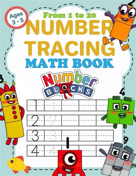 Buy Numberblocks Number Tracing Math Book Number From 1 To 20