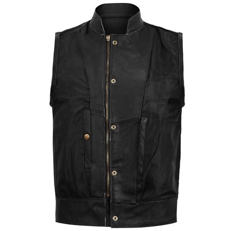 Sons Of Anarchy Style Leather Biker Vest