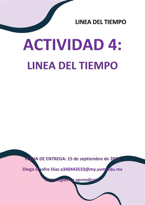 Actividad Linea Del Tiempo Estrategias De Aprendizaje Y Habilidades