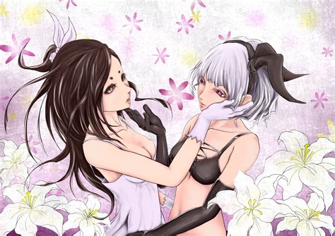 Wallpaper Illustration Anime Girls Cartoon Black Hair Original