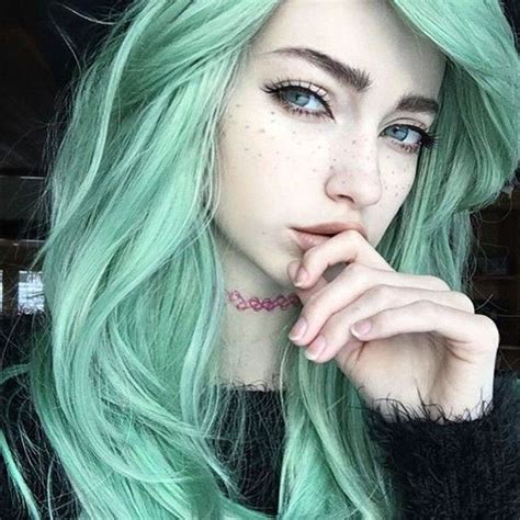 Best 25 Green Hair Color Ideas By Georgette 💕 Musely