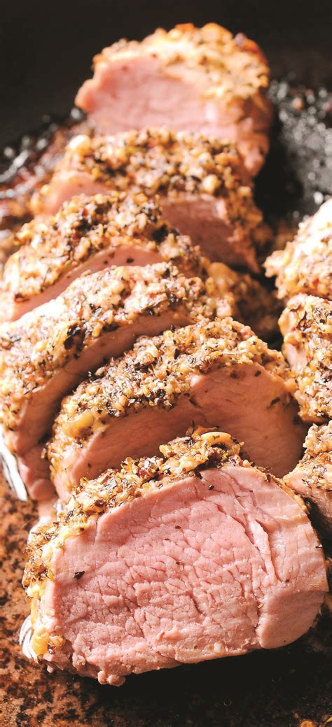 Pork should be cooked to an internal temperature of 145 f, but it needs to rest for about 10 minutes before slicing, at which time the temperature will raise another 5 degrees or so. Roasted Pork Tenderloin | Pork tenderloin recipes, Pork ...