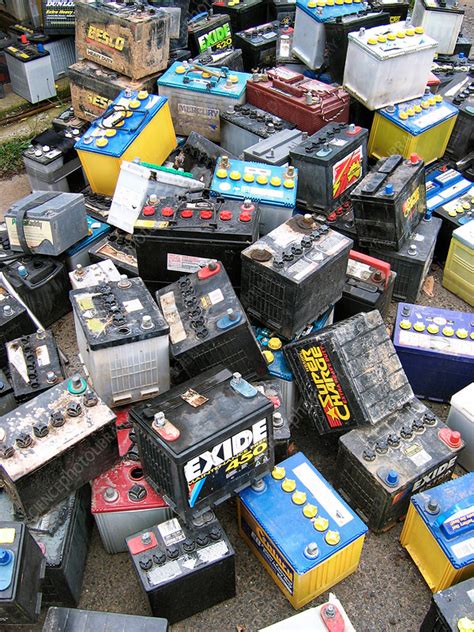 Car Lead Acid Batteries Stock Image C0426734 Science Photo Library