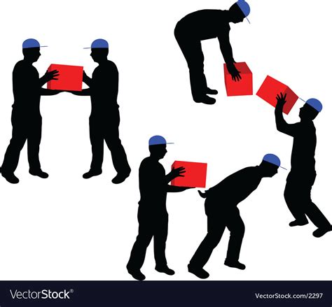Men At Work Silhouettes Royalty Free Vector Image
