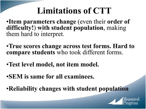 Ppt Introduction To Classical Test Theory Ctt Powerpoint