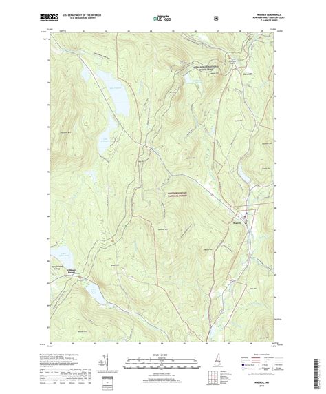 Mytopo Warren New Hampshire Usgs Quad Topo Map