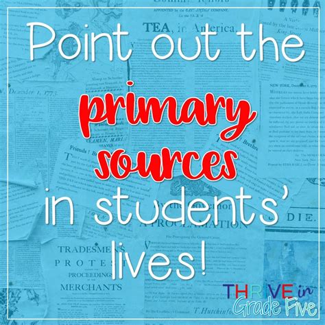 Teaching with Primary Sources in Upper Elementary | Primary sources, Primary sources lesson ...