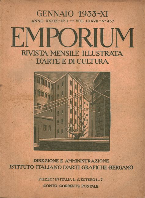 Emporium Anno Xxxix 1933 Annata Completa 12 Fascicoli Aavv Usato