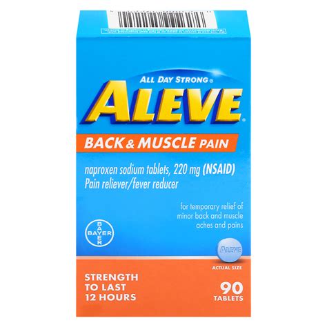 Save On Aleve Back And Muscle Pain Relief Naproxen Sodium Tablets Order