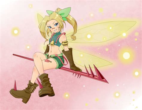 Tinkermon Digimon 1girl Fairy Female Focus Solo Wings Image