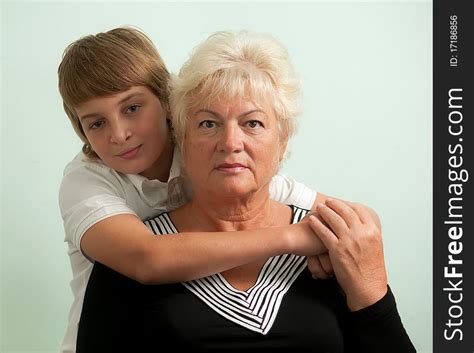 Grandmother And Her Grandson Free Stock Images And Photos 17186856