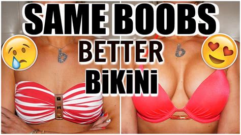 how to make your boobs look bigger in a bikini youtube