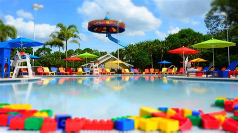 Inside the hotel, they have nice play areas and clean swimming pool. LEGOLAND Florida Hotel Pool Tour at LEGOLAND Resort - Day ...