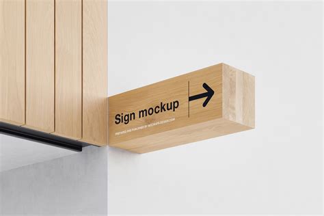 Wooden Sign Mockup Instant Download