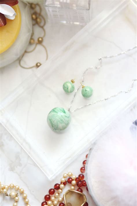 Diy Marble Jade Earrings And Pendant Necklace A Beautiful Mess