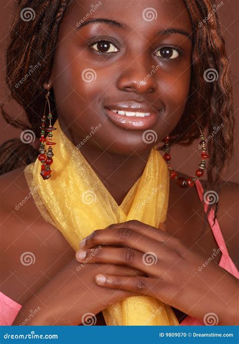 Belle Fille Africaine Photo Stock Image Du Femme Beau 9809070