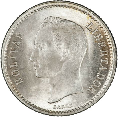 Twenty Five Centesimos 1945 Coin From Venezuela Online Coin Club