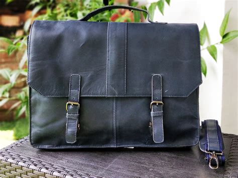 Personalized Genuine Leather Messenger Bag Laptop Bag Shoulder Etsy Leather Messenger Bag